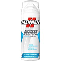 MENNEN - Mousse à Raser Homme Pro-Tech Système Hypoallergénique pour Peaux Fragiles - 250 ml